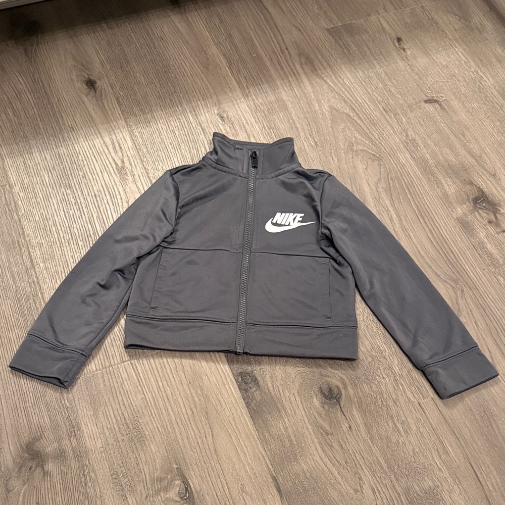 Nike Kids Charcoal gray Full-Zip Jacket